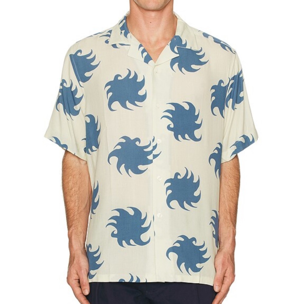OAS Sky Ember Viscose Shirt in White
 Design